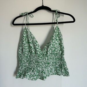Floral spaghetti strap top
